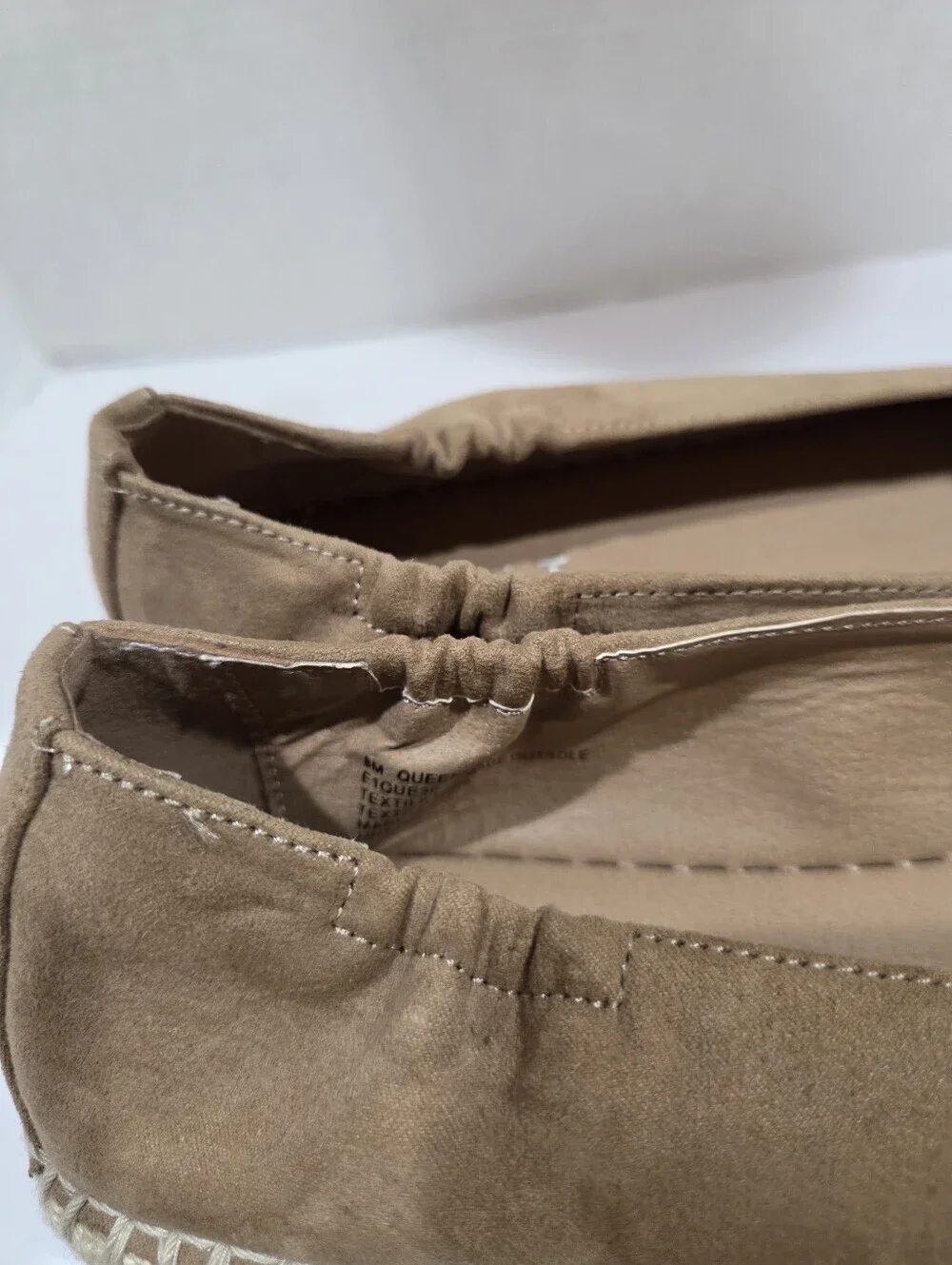 Esprit Women’s Suede Espadrille Flats in Brown 8 .